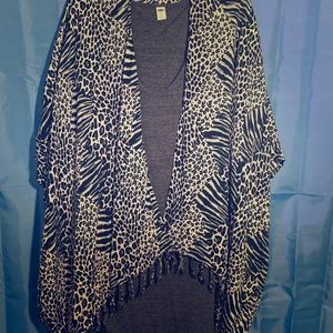 Tunic cover up - animal print